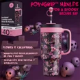 thumbnail image 3 of Powcan Vaso Térmico Skull Con Pajita 2 En 1 40oz, 3 of 8