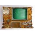 thumbnail image 1 of Copper Pillow Sham Industrial Victorian Style Grunge Steampunk Theme TV Gauger Retro Clockwork, Decorative Standard Queen Size Printed Pillowcase, 30 X 20 Inches, Orange Green Silver, by Ambesonne, 1 of 2