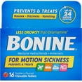 thumbnail image 2 of Bonine Motion Sickness Protection, Chewable Tablets, Raspberry - 16 ea., 2 of 3