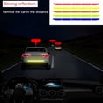 thumbnail image 3 of 5pcs/set Car Warning Stciker Reflective Trunk Stripe Warning Stripe Universal Self Adhesive Universal Car Rear Reflector, Fluorescent Green, 3 of 8