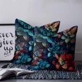 thumbnail image 3 of Teal Red Succulent Decorative Pillowcase 16''x16'', Abstract Vintage Botanical Throw Pillow Covers Soft Cushion Case for Couch Sofa Bedroom Living Room, Pillowcase Boho Decor, 3 of 8