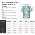 thumbnail image 5 of Fuzoiu Hippo With Flamingos And Crocodiles Print Hawaiian Shirt for Men, Summer Beach Casual Short Sleeve Button Down Shirts, Men’s Beach Summer Shirts with Pocket,Medium, 5 of 7