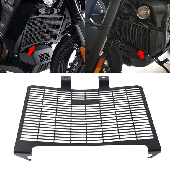 NS BLACK Water Tank Radiator Cover Grille Motorcycle Grille Guard Protector cnc for PAN AMERICA 1250 21-22