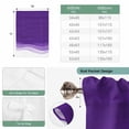 thumbnail image 6 of Purple Waves Balloon Curtains 63 Inch Length for Living Room/Bedroom, Ombre Abstract Art Gradient Modern Rod Pocket Privacy Door Curtains Decorative Tie Up Shade for Window 52"x63", 6 of 8