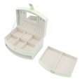 thumbnail image 3 of Caja De Joyería Para Las Mujeres, Portátil De 2 Capas De Cuero De La PU De Viaje De Joyería Caso Con Cierre Y Asa, Multifuncional De Almacenamiento De Joyería Organizador De, 3 of 7