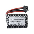 thumbnail image 4 of 7.4v 1200mah Lithium Battery Compatible For R208 R308 2008 Rc Remote Control Boat Battery High Speed Speedboat Boat Model Accessories, 4 of 8