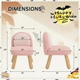 thumbnail image 3 of Pink  Chair, Child Chairs Comfy, Wood  Arm Chair for Reading, Upholstered Child Couch Sofa, Boys Girls Desk Chairs for , Desk Chairs for Girl Bedroom/Nursery, Pink, 3 of 18