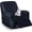 Navy, variant on Leather Look Loveseat Recliner Cover, 6-Pieces Stretch Dual Recliner Sofa Covers, Soft Reclining Couch Slipcover, Washable Furniture Protector for Pets (2 Seater, Brown)