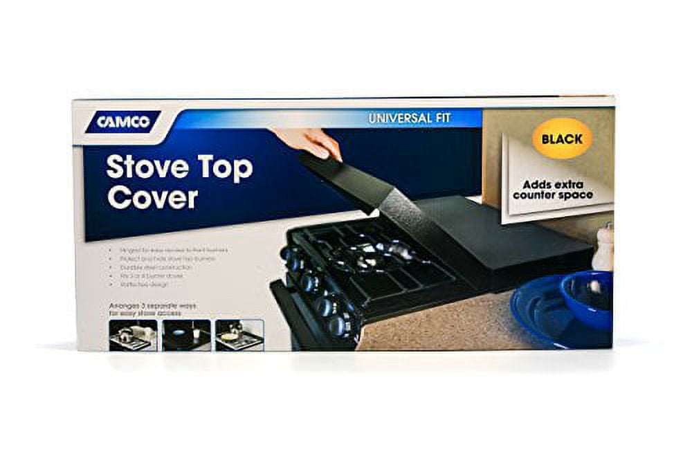 Camco 43554 Universal Fit RV Stove Top Cover Black
