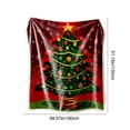 thumbnail image 3 of Christmas Flannel Throw Blanket 51x39 Inches, Soft Polar Fleece Blanket with Holiday Digital Print, Warm Lightweight Blanket for Couch, Bed, and Sofa During Winter Season, 3 of 7