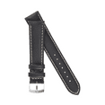 thumbnail image 6 of Morellato Castagno Calfgrain Vegan Leather Watch Strap - Black - 20mm - Chrome-plated Stainless Steel Buckle - GREEN Collection, 6 of 10