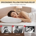 thumbnail image 5 of EGOHOME 2 Pack Bed Pillow, Shredded Gel Memory Foam Pillow, Standard Queen, Medium, Made in USA, 5 of 9