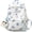 Blue, variant on Cute Leopard Print Backpack, Lightweight Nylon Casual Daypack, Kawaii Travel School Backpack with Detachable Plush Doll Pendant, Available in 2 Sizes