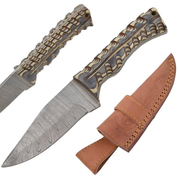 Old Ram Handmade Damascus Steel Fixed Blade Knife