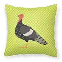 Carolines Treasures BB7813PW1818 Marragansett Turkey Green Fabric Decorative Pillow, 18 x 18 in.