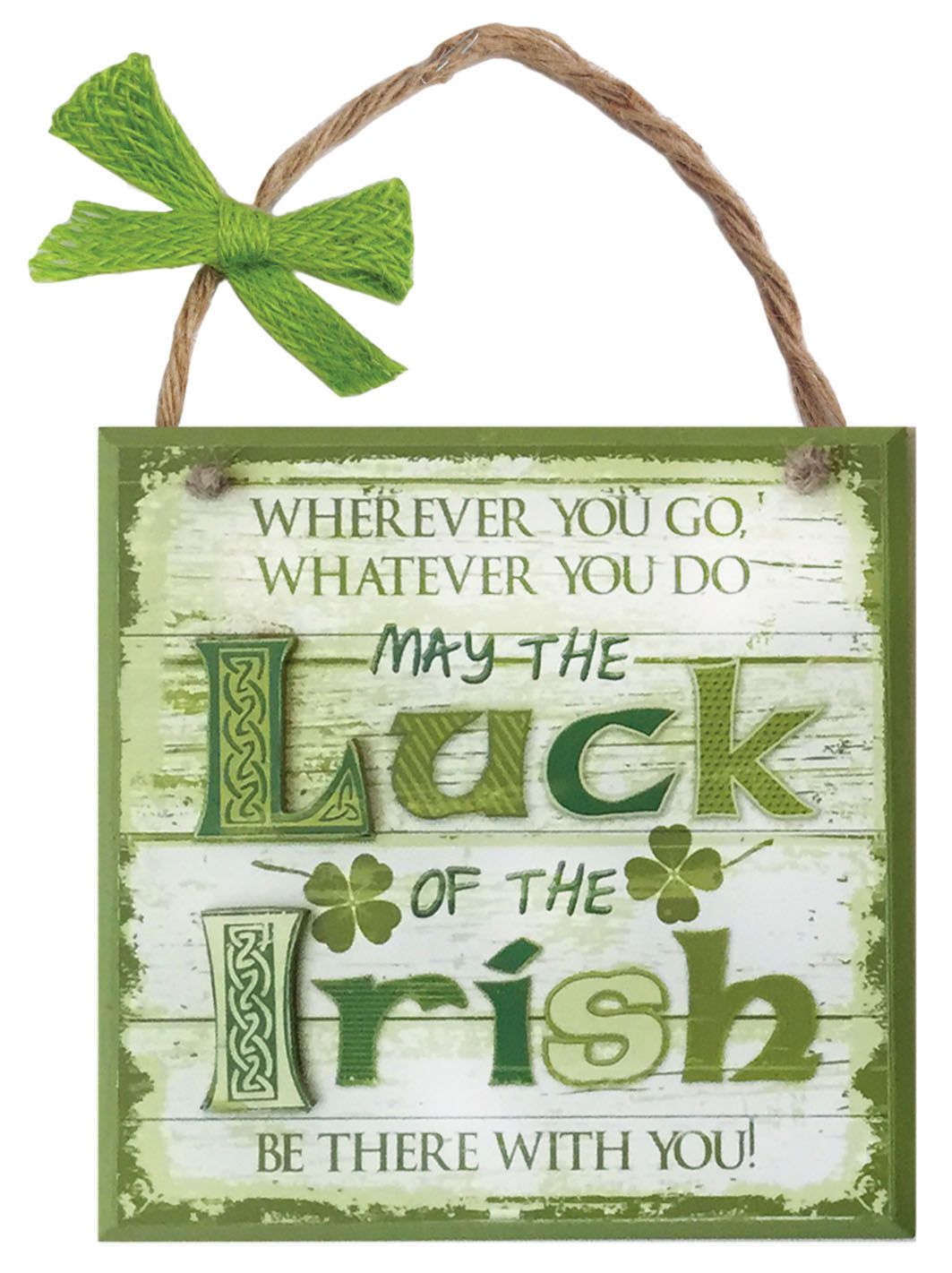 Rustic Ireland Sign - Luck of the Irish - Irish Wooden Plaque 7in x 7in ...