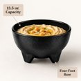 Salsa Bowls, 13.5 oz Molcajete Dip Dishes, 48 Pcs, Black Plastic, for ...
