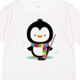 thumbnail image 4 of Inktastic Hockey Christmas Penguin Boys or Girls Long Sleeve Toddler T-Shirt, 4 of 5