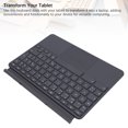 thumbnail image 3 of Tablet Keyboard, QWERTY Layout Fast Response ABS PU Leather Tablet Keyboard Stand with Touchpad for Typing, 3 of 7