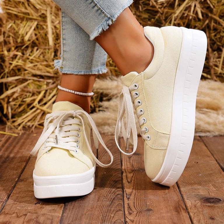 beige dress sneakers Cora High Top Sneakers in Beige & White Shop American Threads Women's Trendy Online Boutique Beige / 5