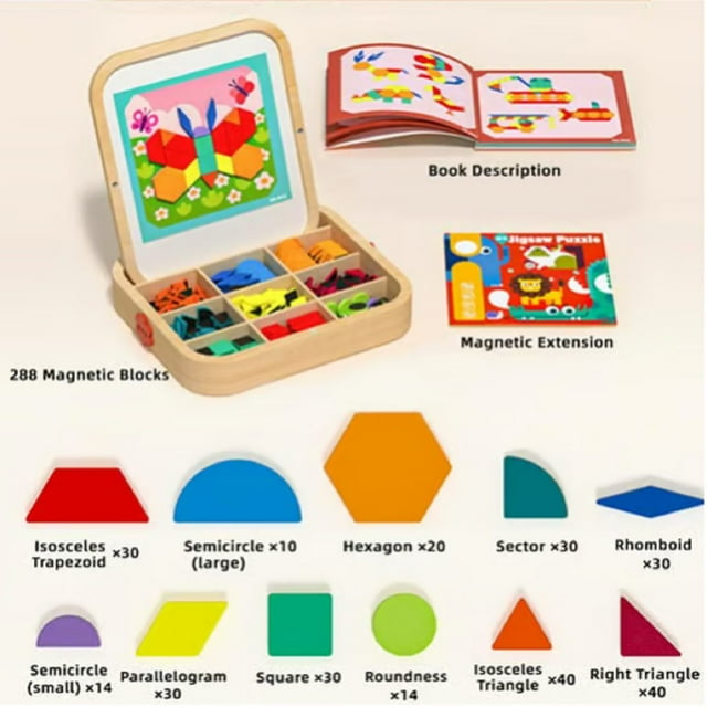 Tangram Puzzle Toy Wooden Geometric Brain Teaser Educational Learning Game For Kids Montessori Early Development Toy 1000pcs Observation Geese Procrastination Fireflies Democratic 820 111000 203000