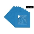 thumbnail image 2 of Bay Blue Acid Free 12x12 Picture Frame Mats with White Core Bevel Cut for 8x8 Pictures - Fits 12x12, 2 of 3