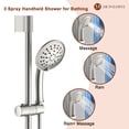 thumbnail image 3 of Mondawe High-pressure Shower System, Rain Shower Head with 3-Setting handheld Shower Faucets Sets Complete with Shower Valve, 3 of 10