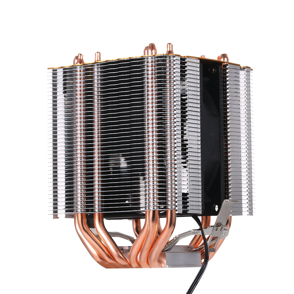 Hydraulic CPU Cooler Heatpipe Fans Quiet Heatsink Radiator for Intel Core AMD Sempron Platform with Blue Light Godyluck 