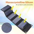 thumbnail image 4 of 50W USB Portable Solar Panel Foldable for Outdoor Camping Hiking Phone Charger, 4 of 14