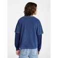 thumbnail image 3 of Weekend Academy Boys Layered Graphic Tee with Long Sleeves, Sizes 4-18, 3 of 5