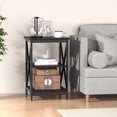 thumbnail image 5 of Meteorleg Wood Living Room 3-Piece Table Sets - Includes X-Design Coffee Table & Two 3-Tier End Side Tables,Easy Assembly Home Accent Furniture, 5 of 10