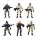 thumbnail image 4 of Juguetes militares, 6 piezas de soldado militar móvil, modelo de soldados, juguete para niños, diseño fácil de usar, 4 of 9