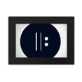 thumbnail image 1 of Blanc Répétition Signature Noir Bureau Photo Cadre Ornements Image Art Peinture, 1 of 3