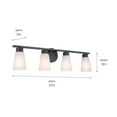 thumbnail image 2 of 55122BK Kichler Lighting Stamos - 4 Light Bath Vanity In Soft Modern Style-8 Inches Tall-Black Finish, 2 of 5