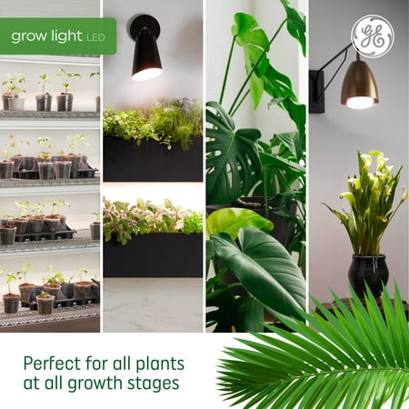General Electric - GE Grow LED 9-Watt BR30 Indoor Plants, Red Reproductive Spectrum for Flowering and Fruiting - White