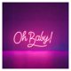 thumbnail image 1 of Letrero De Neón "Oh Baby" Para Decoración Baby Shower, Fiesta, Sala Juegos, Dormitorio, Bar, Estar, Cumpleaños, Pared 45cm, 1 of 3