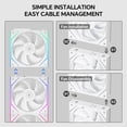 thumbnail image 3 of Ventiladores para gabinete de PC Thermalright TL-M12QW X3 de 120 mm PWM ARGB, paquete de 3, 3 of 9
