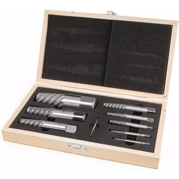 9PC JUMBO SCREW EXTRACTOR SET BOLT STUD PIPE REMOVER EZ EASY OUT 5/64-1 1/16"