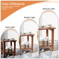 thumbnail image 4 of Ayaya Side Table Set of 2, 17" Solid Wood Square 2-Tier Adirondack End Table, Outdoor Patio Table for Living Room, Porch, Poolside – Weather Resistant Walnut, 4 of 8