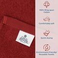 thumbnail image 3 of Dan River Dog Towel pack of 1 Soft Absorbent and Fast Drying Cotton Pet Towel - Salsa, 20x40 in, 3 of 6