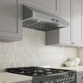 thumbnail image 4 of Streamline 30 in. Gattola Ducted Undermount 406 CFM Range Hood in Brushed Stainless Steel with Baffle Filters, Touchpad Control, LED Lights, 4 of 17