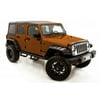 Lund 07-17 Jeep Wrangler RX-Rivet Textured Elite Series Fender Flares w/SS Bolts - Black (4 Pc.)