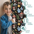 thumbnail image 3 of Mushroom and Snail Black Pattern Insulated Teens Curtains Set Of 2, Bedroom Essentials, Toddler Room Decor 52"x63", 3 of 5