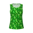 thumbnail image 3 of Picia St Patrick's Day2 Pattern Women's Workout Tank Top,Breathable Activewear,Slim Fit Athletic Top,Versatile Workout Moisture-wicking top-X-Large, 3 of 9