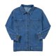 thumbnail image 1 of Chaqueta Vaquera de Mujer Oversize Estilo Boyfriend con Botones, Larga y Abertura Lateral. Chaqueta Vaquera Zimbaplatinum. Azul Real L, 1 of 9
