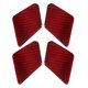 thumbnail image 2 of 4pcs Carbon Fiber Interior Door Bowl Trim Decor Fit for Mercedes C Class E Class W212 W204 Red, 2 of 5