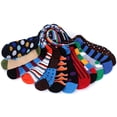 thumbnail image 3 of Gallery Seven Mens Dress Socks - Funky Colorful Socks for Men - 12 Pack - Symmetric Collection - 12 Pack - Size 13-15, 3 of 3
