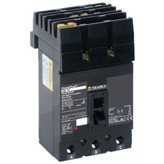 Circuit breaker, PowerPacT Q, 125A, 3 pole, 240VAC, 25kA, lugs, thermal magnetic, 80%