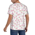 thumbnail image 2 of Picia Floral Pattern Mens Polo Shirts Quick Dry Short Sleeve Golf T Shirt Performance Moisture Wicking Casual Workout Baseball T-shirt-X-Large, 2 of 7
