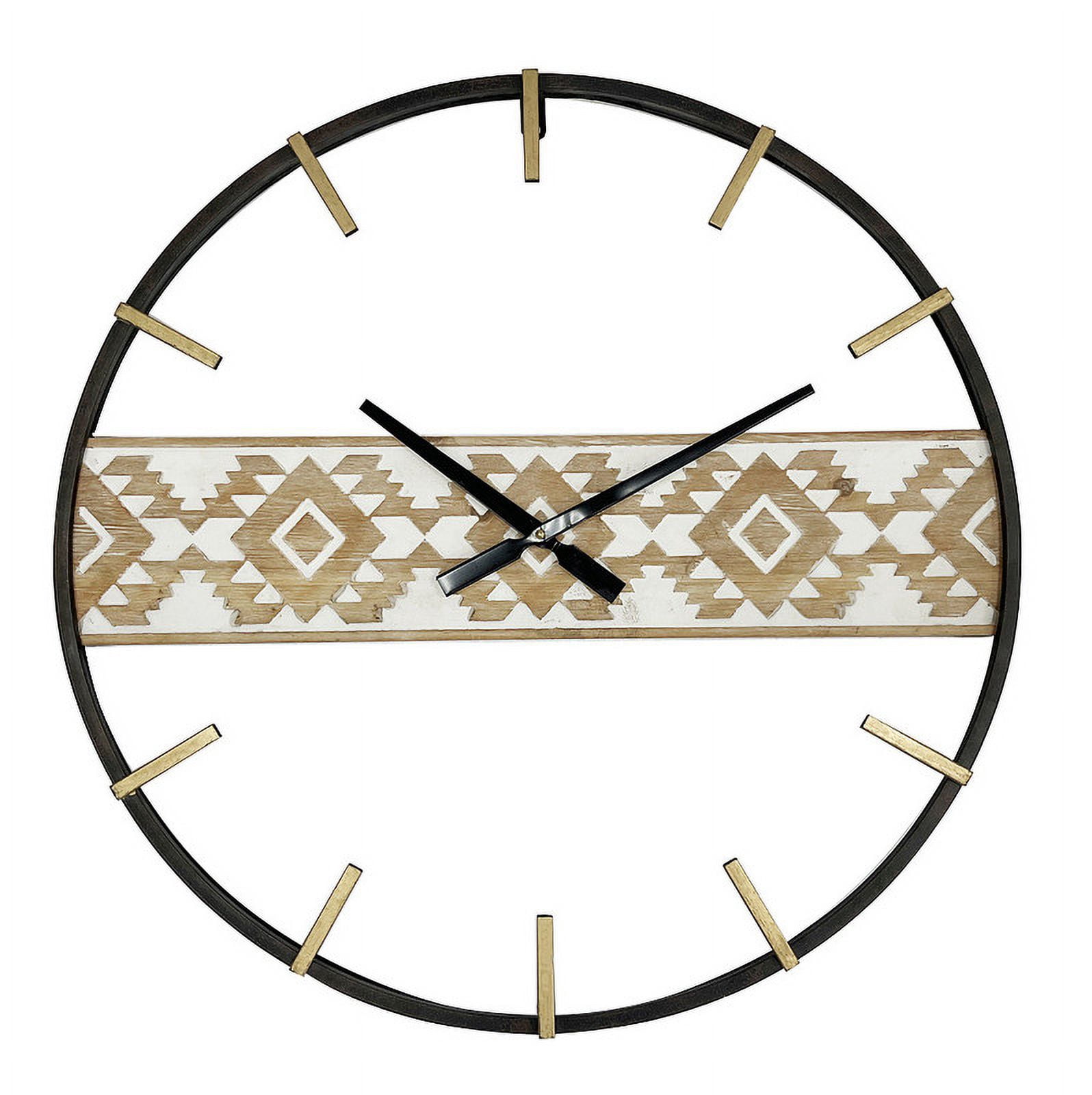 Leilani Metal Contemporary Morocan Wall Clock